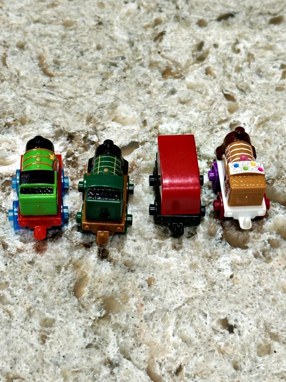Thomas & Friends Mini Trains Lot of 4 Percy Bertie Bus Emily Sweets and Weighted